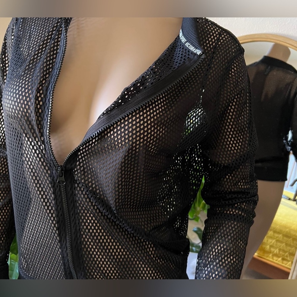 Victoria’s Secret Sport , mesh jacket.